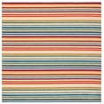 thumbnail image 1 of SAFAVIEH Cabana Fedelma Striped Indoor/Outdoor Area Rug, Ivory/Green, 8' x 8' Square, 1 of 17
