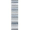 thumbnail image 1 of SAFAVIEH Cabana Fedelma Striped Indoor/Outdoor Runner Rug, Grey/Blue, 2'2" x 9', 1 of 13