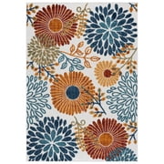 Safavieh Cabana Garnet Floral Indoor/Outdoor Area Rug, Creme/Red, 4' x 6'