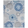 thumbnail image 1 of SAFAVIEH Cabana Garnet Floral Indoor/Outdoor Area Rug, Grey/Blue, 10' x 14', 1 of 6
