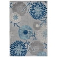 thumbnail image 1 of SAFAVIEH Cabana Garnet Floral Indoor/Outdoor Area Rug, Grey/Blue, 6' x 9', 1 of 18