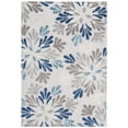 thumbnail image 1 of SAFAVIEH Cabana Georgiana Floral Indoor/Outdoor Area Rug, Grey/Blue, 2' x 4', 1 of 17