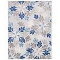 thumbnail image 1 of SAFAVIEH Cabana Georgiana Floral Indoor/Outdoor Area Rug, Grey/Blue, 9' x 12', 1 of 17