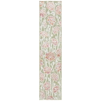 SAFAVIEH Cabana Iskra Floral Indoor/Outdoor Runner Rug, Green/Pink, 2' x 6'7"