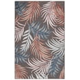 thumbnail image 1 of SAFAVIEH Cabana Jane Botanical Indoor/Outdoor Area Rug, Brown/Blue, 4' x 6', 1 of 6