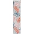 thumbnail image 1 of SAFAVIEH Cabana Jane Botanical Indoor/Outdoor Runner Rug, Grey/Rust, 2' x 9', 1 of 17
