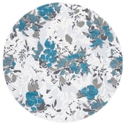 SAFAVIEH Cabana Janella Beige/Blue 2'2"X9' Runner Indoor/Outdoor Area Rug Beige/Blue, 6'7" x 6'7" Round