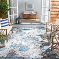 thumbnail image 1 of SAFAVIEH Cabana Janella Floral Indoor/Outdoor Area Rug, Beige/Blue, 5'5" x 7'7", 1 of 11