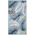 thumbnail image 1 of SAFAVIEH Cabana Kade Botanical Indoor/Outdoor Area Rug, Aqua/Ivory, 4' x 6', 1 of 15