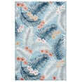 thumbnail image 1 of SAFAVIEH Cabana Kade Botanical Indoor/Outdoor Area Rug, Aqua/Ivory, 9' x 12', 1 of 15