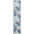 thumbnail image 1 of SAFAVIEH Cabana Kade Indoor/Outdoor Runner Rug, Aqua/Ivory, 2' x 9', 1 of 12