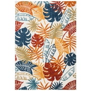 SAFAVIEH Cabana Kuzman Cream/Red 2'X8' Runner Indoor/Outdoor Area Rug Cream/Red, 5'3" x 7'6"