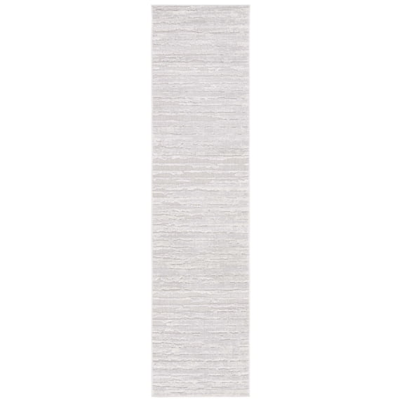 SAFAVIEH Cabana Maisy Abstract Indoor/Outdoor Runner Rug, Grey/Ivory, 2'2" x 9'