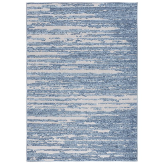 SAFAVIEH Cabana Maisy Indoor/Outdoor Area Rug, Blue/Beige, 5' x 8'