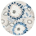 thumbnail image 1 of SAFAVIEH Cabana Michelle Floral Indoor/Outdoor Area Rug, Grey/Blue, 6'7" x 6'7" Round, 1 of 13