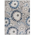 thumbnail image 1 of SAFAVIEH Cabana Michelle Floral Indoor/Outdoor Area Rug, Grey/Blue, 6'7" x 9', 1 of 14