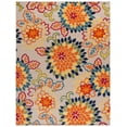 thumbnail image 1 of SAFAVIEH Cabana Michelle Indoor/Outdoor Area Rug, Ivory/Orange, 8' x 10', 1 of 17