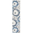 thumbnail image 1 of SAFAVIEH Cabana Michelle Floral Indoor/Outdoor Runner Rug, Grey/Blue, 2'2" x 9', 1 of 14