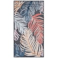 thumbnail image 1 of SAFAVIEH Cabana Oakley Botanical Indoor/Outdoor Area Rug, Black/Rust, 2'7" x 5', 1 of 16