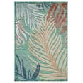 thumbnail image 1 of SAFAVIEH Cabana Oakley Botanical Indoor/Outdoor Area Rug, Green/Rust, 2' x 3', 1 of 16