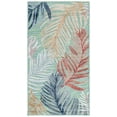 thumbnail image 1 of SAFAVIEH Cabana Oakley Botanical Indoor/Outdoor Area Rug, Green/Rust, 4' x 6', 1 of 16