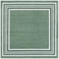 thumbnail image 1 of SAFAVIEH Cabana Rado Bordered Indoor/Outdoor Area Rug, Green/Ivory, 6'7" x 6'7" Square, 1 of 15