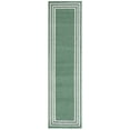 thumbnail image 1 of SAFAVIEH Cabana Rado Bordered Indoor/Outdoor Runner Rug, Green/Ivory, 2'2" x 8', 1 of 16