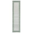 thumbnail image 1 of SAFAVIEH Cabana Rado Bordered Indoor/Outdoor Runner Rug, Ivory/Green, 2'2" x 8', 1 of 16