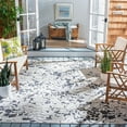 thumbnail image 1 of SAFAVIEH Cabana Rayen Floral Indoor/Outdoor Area Rug, Ivory/Charcoal, 5'5" x 7'7", 1 of 9