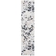 thumbnail image 1 of SAFAVIEH Cabana Rayen Floral Indoor/Outdoor Runner Rug, Ivory/Charcoal, 2'2" x 11', 1 of 10