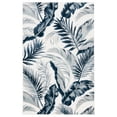 thumbnail image 1 of SAFAVIEH Cabana Rosario Botanical Indoor/Outdoor Area Rug, Ivory/Navy, 5'1" x 7'6", 1 of 6