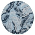 thumbnail image 1 of SAFAVIEH Cabana Rosario Indoor/Outdoor Area Rug, Aqua/Navy, 7' x 7' Round, 1 of 12