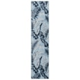 thumbnail image 1 of SAFAVIEH Cabana Rosario Indoor/Outdoor Runner Rug, Aqua/Navy, 2' x 9', 1 of 12