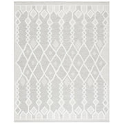 SAFAVIEH Cabana Salim Geometric Indoor/Outdoor Area Rug, Grey/Ivory, 8' x 10'