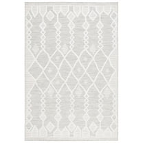 SAFAVIEH Cabana Salim Geometric Indoor/Outdoor Area Rug, Grey/Ivory, 8' x 10'