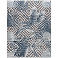 thumbnail image 1 of SAFAVIEH Cabana Salima Botanical Indoor/Outdoor Area Rug, Ivory/Navy, 8' x 10', 1 of 12
