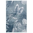 thumbnail image 1 of SAFAVIEH Cabana Salima Indoor/Outdoor Area Rug, Aqua/Navy, 6' x 9', 1 of 11
