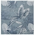 thumbnail image 1 of SAFAVIEH Cabana Salima Indoor/Outdoor Area Rug, Aqua/Navy, 7' x 7' Square, 1 of 11