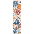 thumbnail image 1 of SAFAVIEH Cabana Siomha Floral Indoor/Outdoor Runner Rug, Creme/Red, 2' x 6', 1 of 12