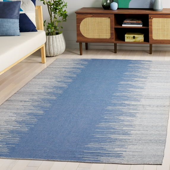 SAFAVIEH Cabo Alexa Abstract Area Rug, Beige/Blue, 9' x 12'