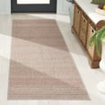 thumbnail image 1 of SAFAVIEH Cabo Fernando Striped Runner Rug, Red/Sage, 2'3" x 8', 1 of 7