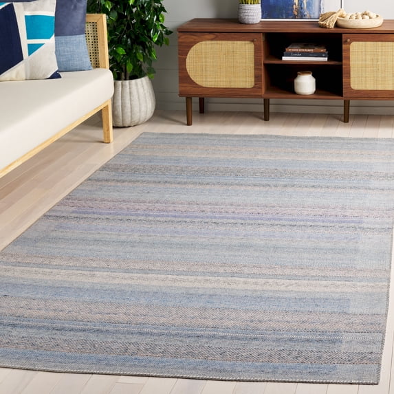 SAFAVIEH Cabo Lyla Striped Area Rug, Beige/Blue, 9' x 12'