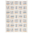 thumbnail image 1 of SAFAVIEH Calico Aylmer Geometric Polyester Shag Area Rug, Ivory/Gold, 4' x 6', 1 of 10