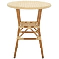 thumbnail image 1 of Safavieh California Aluminum and Wicker Outdoor Patio Bistro Table, 1 of 7