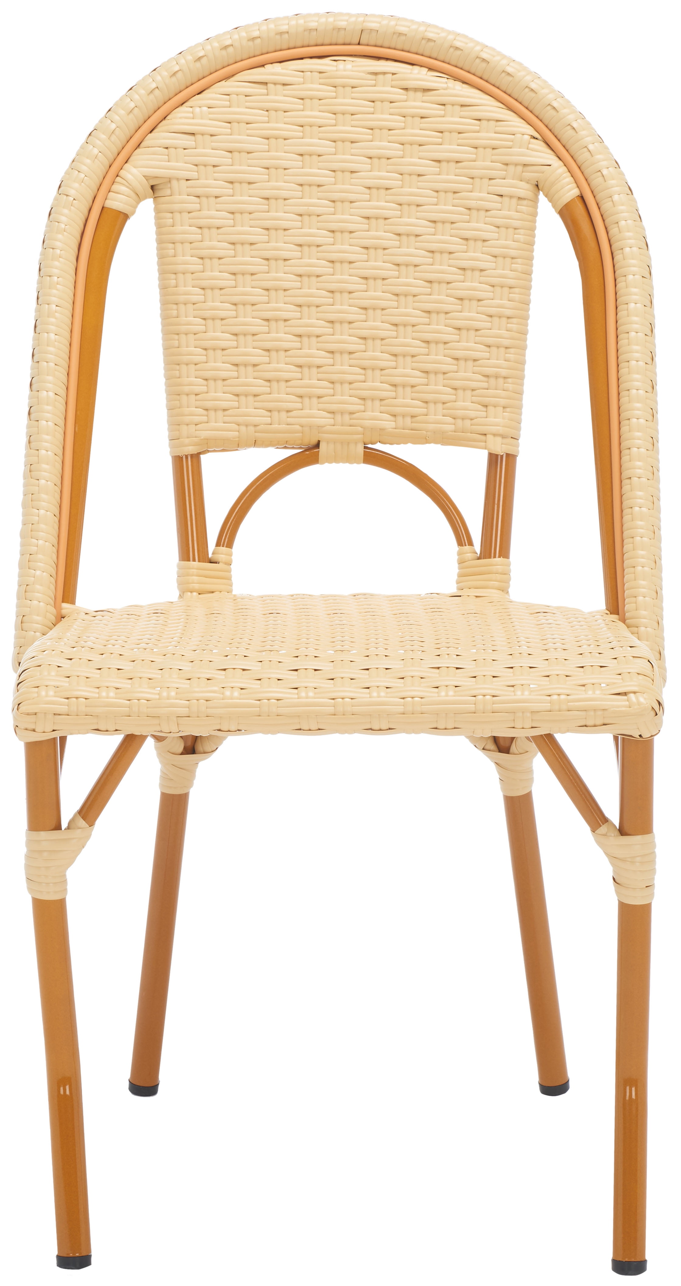 SAFAVIEH California Outdoor Patio Side Chair, Natural, Set of 2