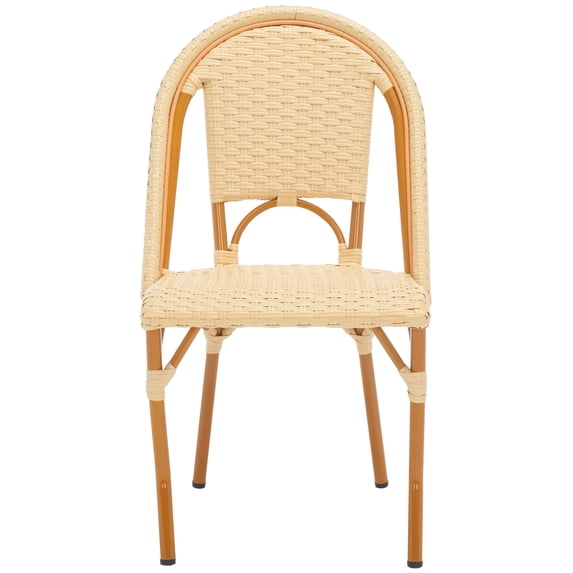 SAFAVIEH California Outdoor Patio Side Chair, Natural, Set of 2