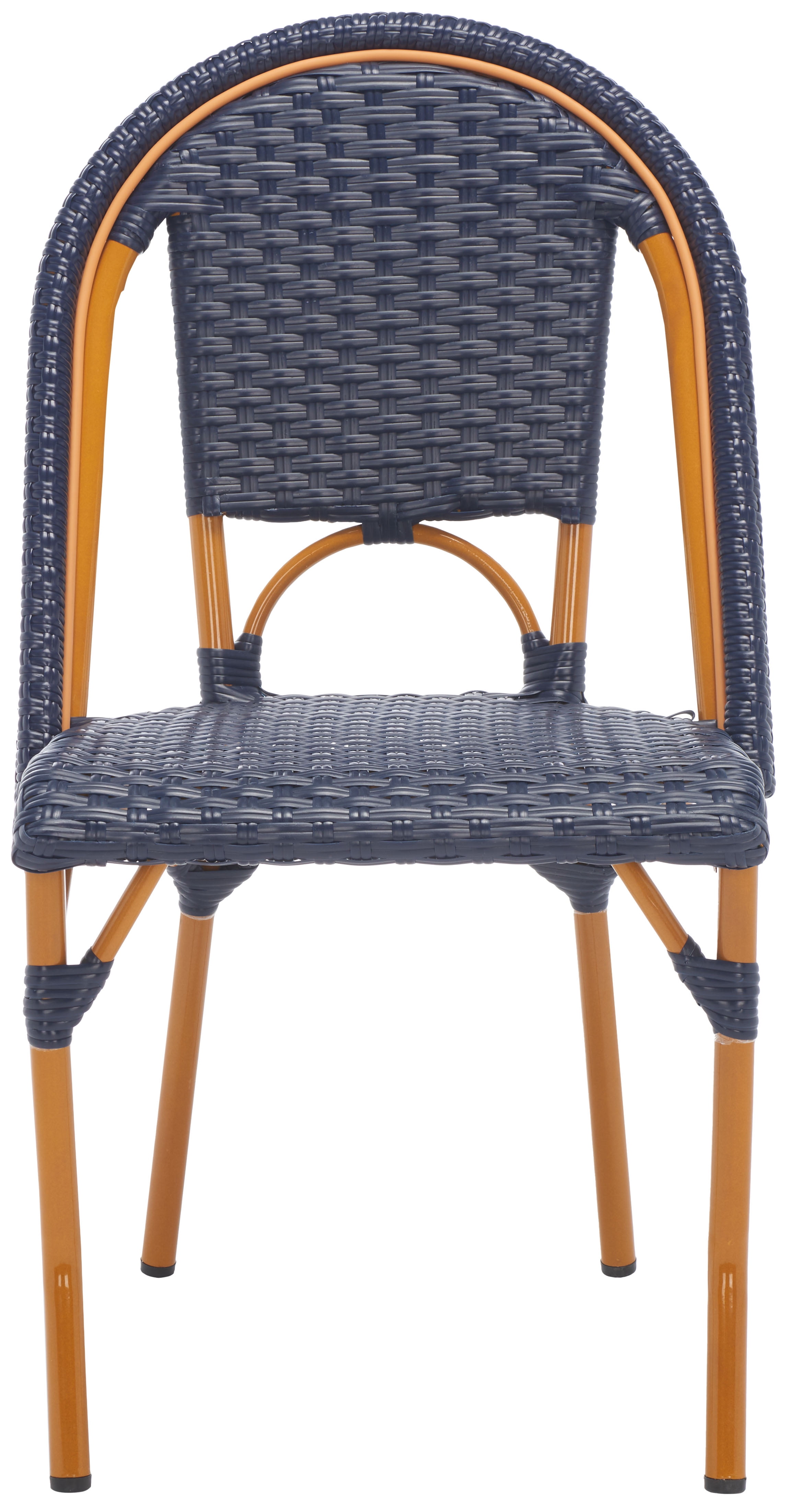 SAFAVIEH California Outdoor Patio Side Chair, Navy, Set of 2