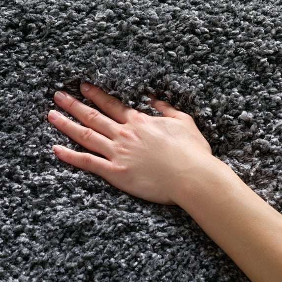 SAFAVIEH California Plush Solid Shag Area Rug, Dark Grey, 3' x 5' - Modern Design, Dark Grey, Non-Shedding & Easy Cleaning, Ultra Plush Thick Pile, Ideal for Living Room, Bedroom, Entryway