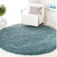 thumbnail image 1 of SAFAVIEH California Plush Solid Shag Area Rug, Light Blue, 3' x 3' Round - Modern Design, Light Blue, Non-Shedding & Easy Cleaning, Ultra Plush Thick Pile, Ideal for Living Room, Bedroom, 1 of 11