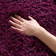 SAFAVIEH California Plush Solid Shag Area Rug, Purple, 2' x 3' - Modern Design, Purple, Non-Shedding & Easy Cleaning, Ultra Plush Thick Pile, Ideal for Living Room, Bedroom, Entryway